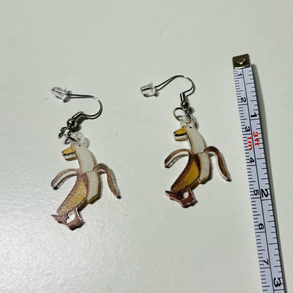 Banana Duck earrings